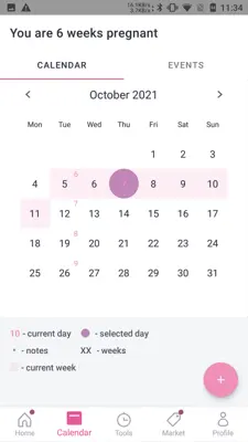 amma: Pregnancy Calendar android App screenshot 1