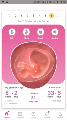 amma: Pregnancy Calendar android App screenshot 3